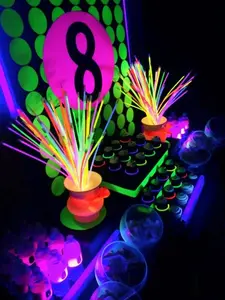 Glowsticks, 100 Light up Toys Glow Stick Bracelets Mixed Colors Party Favors Supplies (Tube of 100)