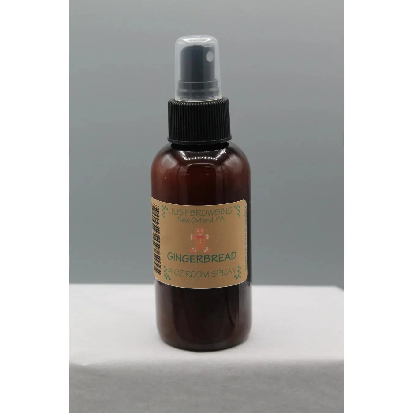 Gingerbread Room Spray - Scented Fragrance in Glass Bottle with Pump Dispenser