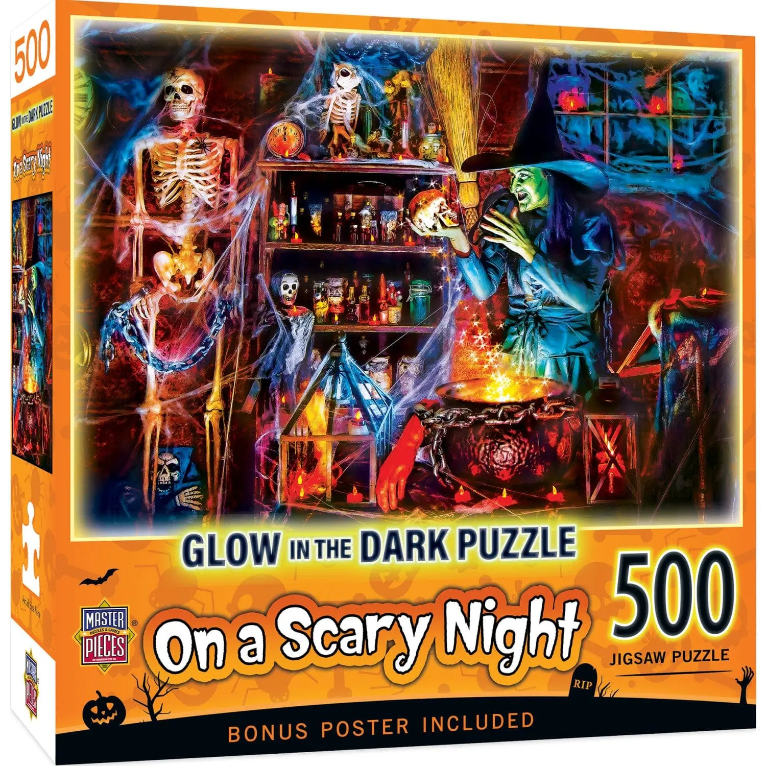 Glow in the Dark - On a Scary Night in October 500 Piece Puzzle