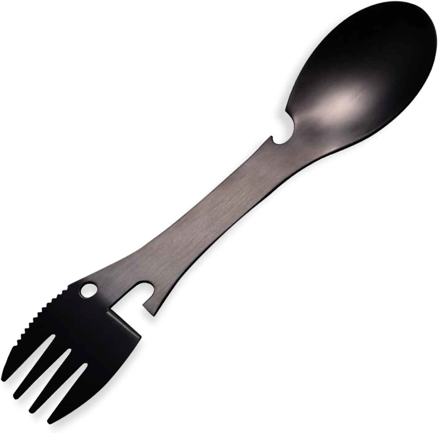 5 in 1 Sporks Stainless Steel Camping, Spoon Fork Knife Combo with Bottle Can Opener, Multifunctional Travel Utensil
