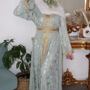 Yasmin Kiftan Women's Elegant Formal Dress with Back Zipper and Belt