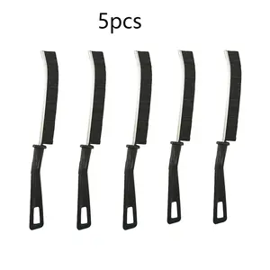 5-Piece Narrow Space Cleaning Brush Set, Multi-Functional Gap Brushes, Fine Bristles, Comfortable Handle, Storage Hole, Ideal for Restaurant Kitchen Tiles Windows
