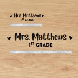 Custom Classroom Door Decal - Teachers Name for School Doors
