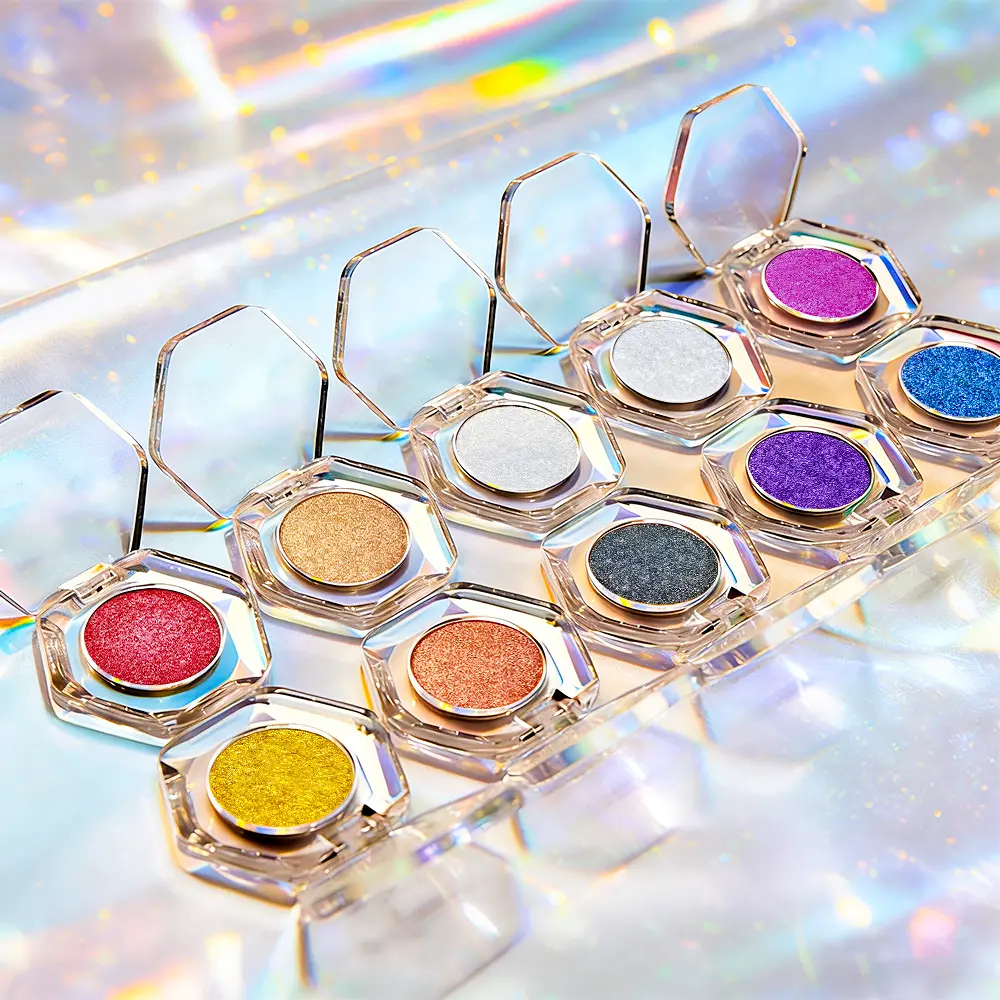 Summer Festival Multi Chrome Eyeshadow, Holographic Sparkly Glitter, Iridescent Metallic Shimmer, Talc Free Waterproof Long Lasting