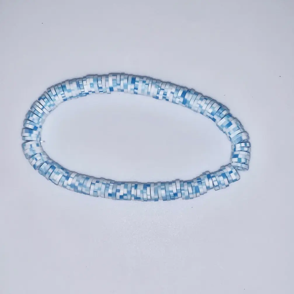 Blue and White Friendship Bracelet for Women - Fashion Accessory, Durable and Lightweight Material