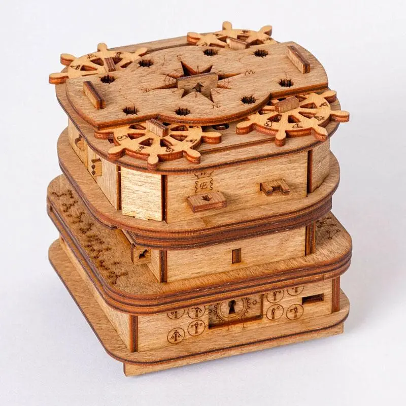 Davy Jones Locker - Escape Room Game - Challenge Puzzle Game - Puzzle Box - Gift Box - 3D Wooden Puzzle for Adults - Wooden Jigsaw - Brain Teaser Puzzles - Birthday Gift Gadget for Men - Money Box - Wooden Handmade Puzzle - Handcrafted Wooden Puzzles