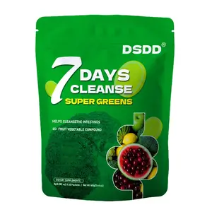 DSDD 7 Days Cleanse Super Greens + Moringa 3 In 1 Powder for Gut Health & Digestive Support - Boost Energy, Enhance Nutrient Absorption, Support Cardiovascular Health - FathersDayGift