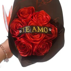 7 count bouquet with message ribbon