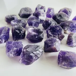 Gorgeous Heavy Purple Amethyst Raw Rock Stone Rough Crystal Gemstone for Healing Decor