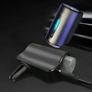 Smart Car Air Freshener Diffuser, Rechargeable Car Aroma Diffuser, 3 Level Adjustable Smart Car Diffuser with 3 Bottles of Cologne