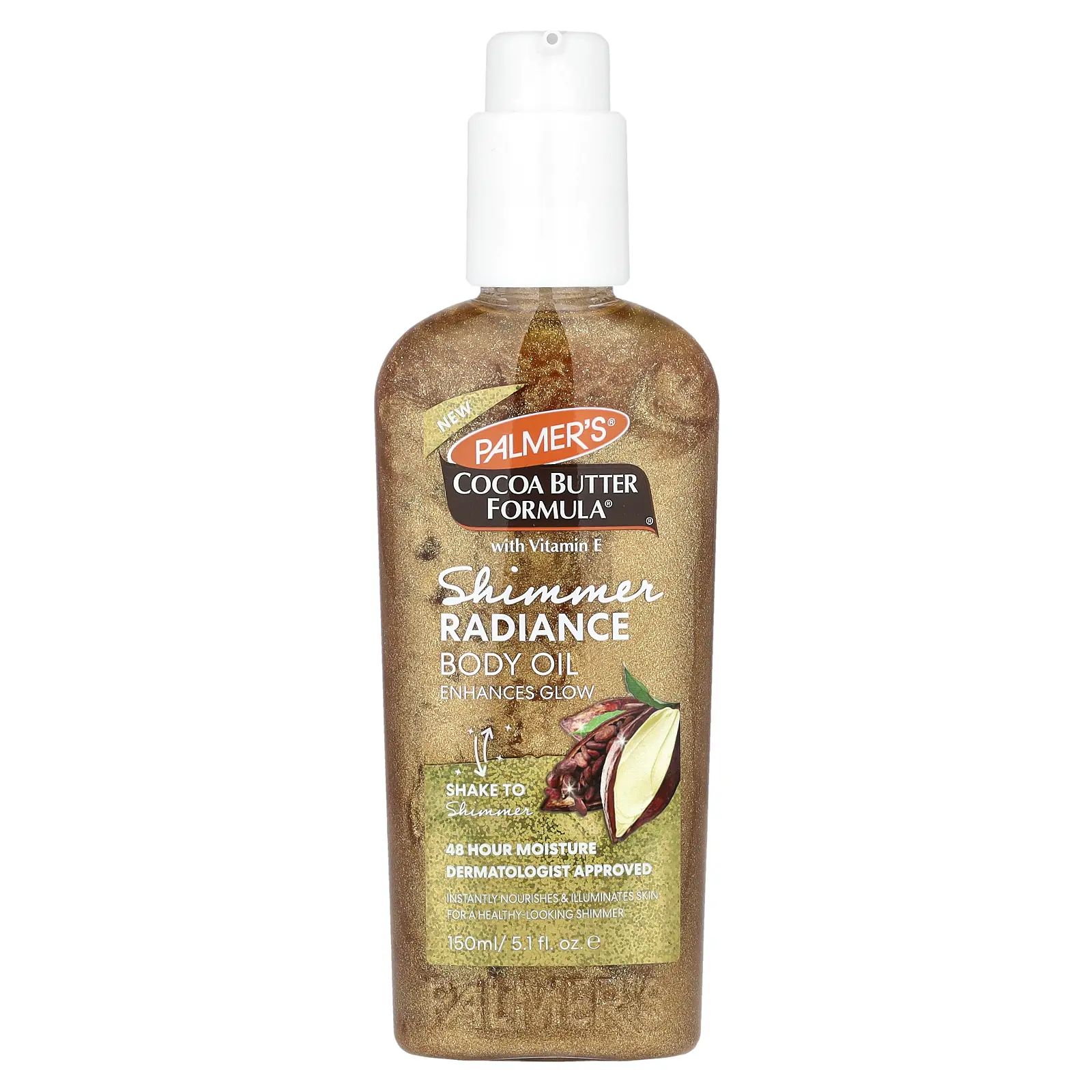 Palmer's Cocoa Butter Formula® with Vitamin E, Shimmer Radiance Body Oil, 5.1 fl oz (150 ml)