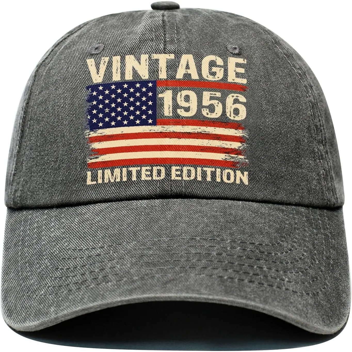 Unisex Vintage Sports Cotton Baseball Cap - Adjustable, 1956 70th Birthday Print, Buckle Closure, 1 Size Fitted, Casual Unique Gift for Men, One Size