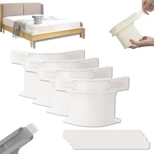 Bed Sheet Holder Straps – No Slip Bed Sheet Fasteners for Any Size Mattress, Easy Install Sheet Clips to Keep Sheets Tight & Secure, 4-Pack