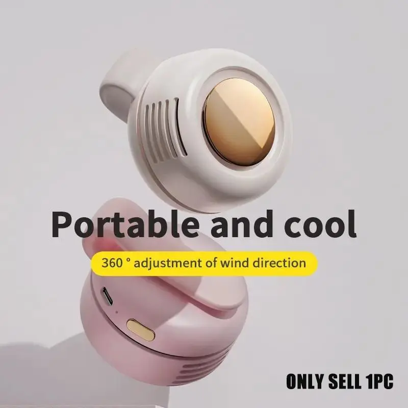 EOWULFROST Portable Small Fan, Cooling Fan, USB Rechargeable Electric Fan, Handheld Leafless Electric Fan, Adjustable Fan, Summer Fan, Usb Fans, Suitable for Gifts