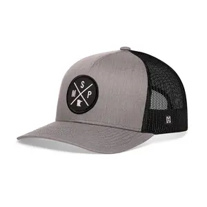 Minneapolis- St. Paul Trucker Hat  |  Gray-Black MSP X Snapback