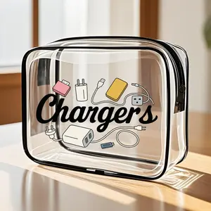 High-Quality PVC Travel Toiletry Bag, Large Capacity Zipper Closure, Easy Clean Makeup Organizer, Tsa Compliant Storage Solution