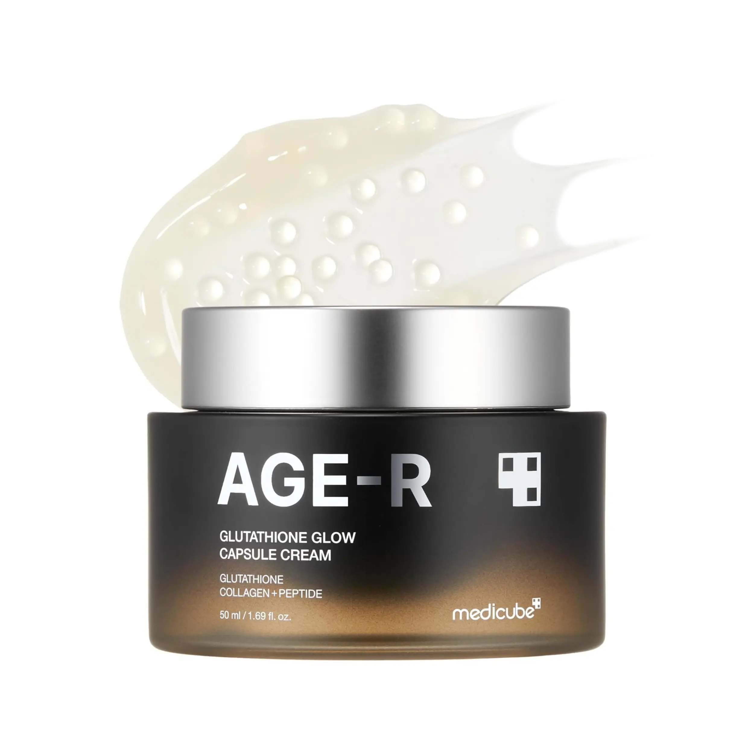 [Official Medicube Partner] AGE-R Glutathione Glow Capsule Cream - Instant Lifting Moisturizer - Collagen Peptide For Hydrating Glow - Improve Blemishes, Uneven Skin Tone - Korean Skin Care