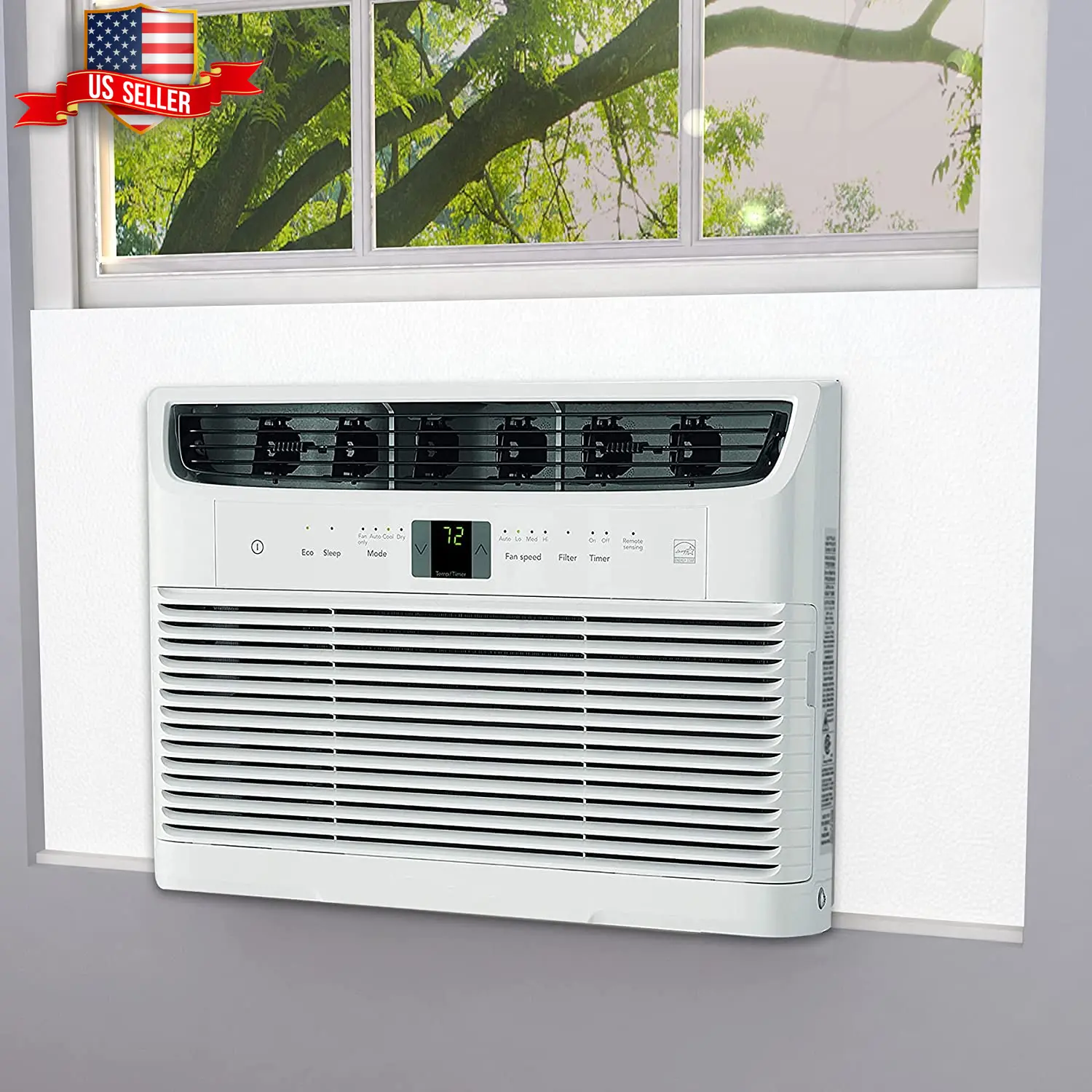 Window Air Conditioner Foam Insulation Panels – Side Seal Kit for Draft & Heat Block