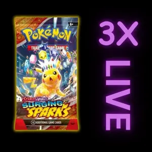 Surging Sparks 3 Pack Bundle | Pokémon TCG | RIPPED LIVE