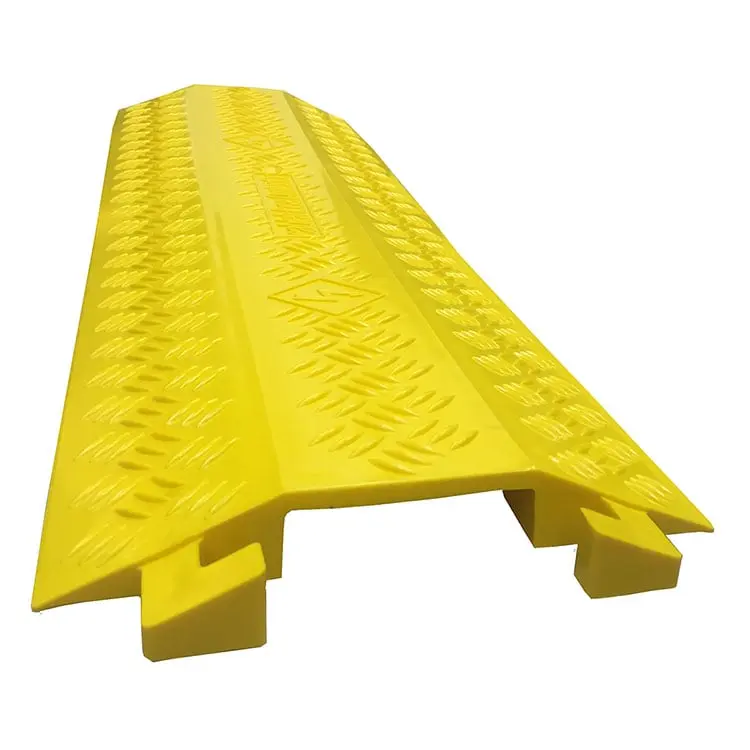 Electriduct Medium Drop Trak Polyurethane Cable, Wire & Hose Protector - Yellow, Ideal for Wire Management Solutions & Protected Cables
