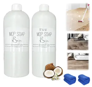 Mop soap Brazil wave, Brazil wave mop soap, high fragrance mop soap, luxury fragrance liquid multi-purpose cleaner, multi-surface bathroom and kitchen cleaning supplies (2) Household Scented Perfume White