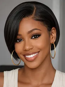 Pixie Cut Wig Human Hair 13x4 Lace Short Pixie Wigs Human Hair for Women Cut Bob 150% Density Natural Color