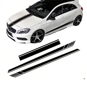 Car Body Sticker Kit, Car Scratch Cover Decoration Decals, Personalized Creative Stripes for Body, Side Skirts, Hood, Rearview Mirrors, Universal Car Sticker, Decal for Cars, Vehicle Exterior Decoration