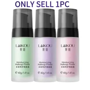 Color Correcting Face Primer 40g | Green Purple Pink Glow Filter Primer Color Corrector Primer Glowy Base Facial Primer Flawless Base Flawless Face Makeup