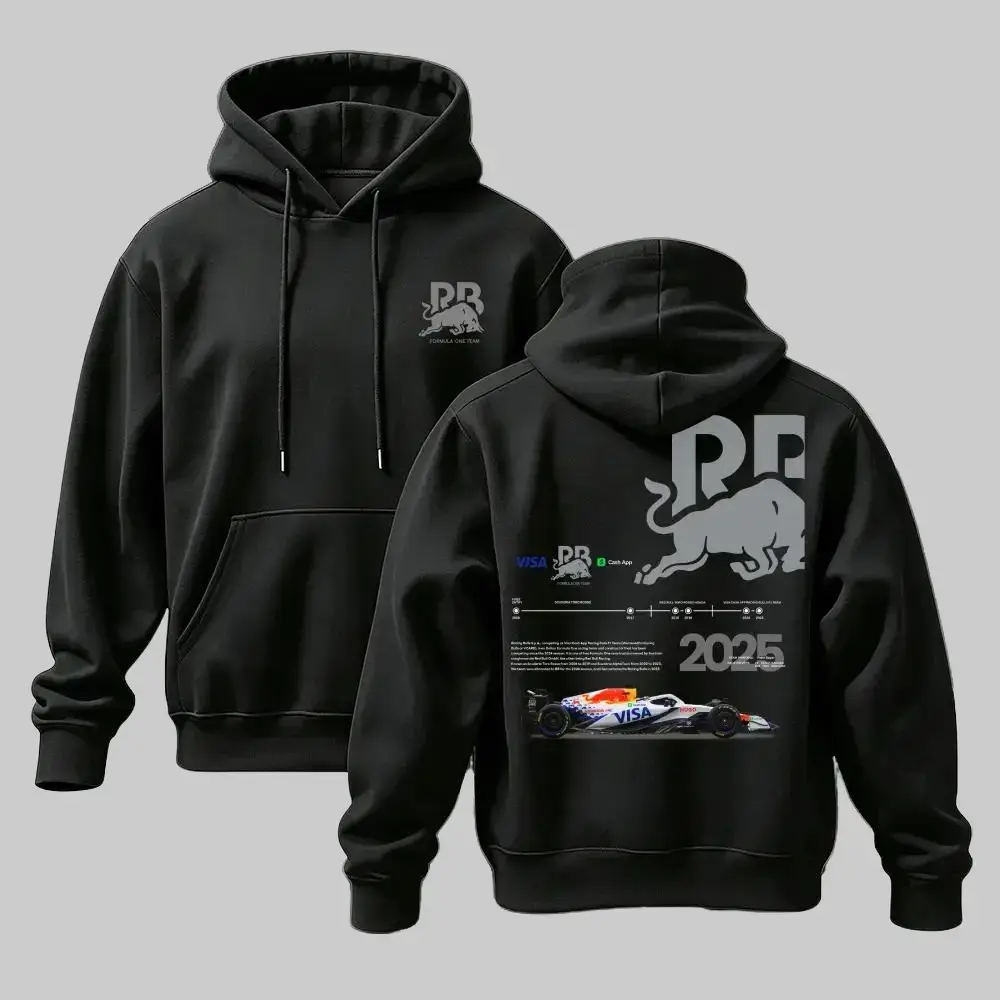Women's Vintage Retro Motorsport Graphic Hoodie - Unisex Black Hoodie, Cowl Neck, All-Over Print, All-Seasons Streetwear Pullover Sweatshirt, Racing Car Aesthetic Trending Apparel, Graphic Hoodies, Cotton