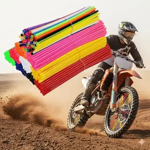 36PCS Bike Spoke Nipple Kit, Bike Accessories, Snap-on Design Prevents Loosening, Safety Warning Labels, Fits Wheel Repair & Customization, Bulk Set for Maintenance.