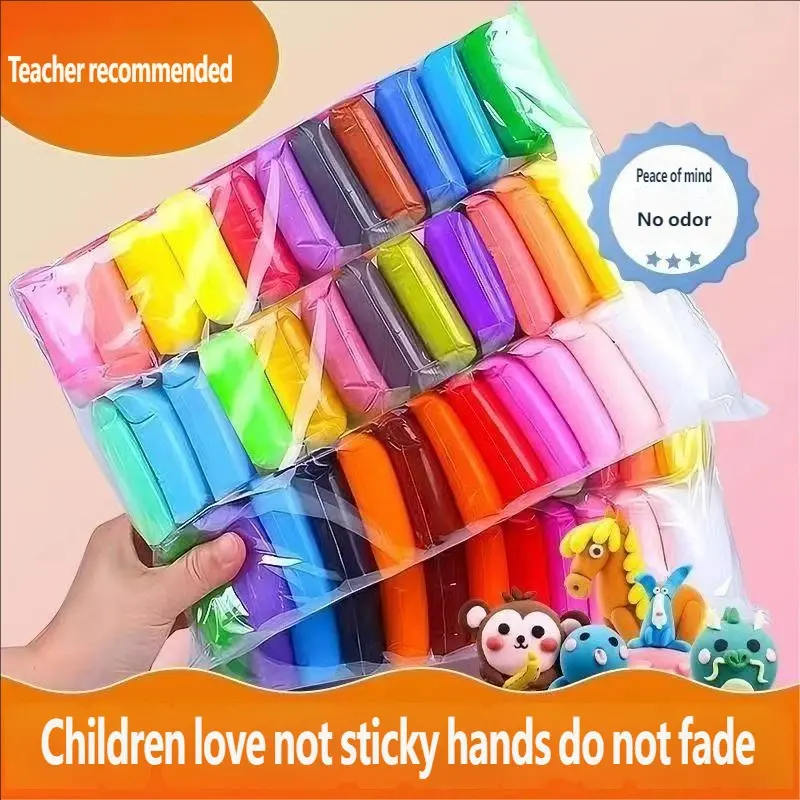Air Drying Clay Kit, 24 Colors Modeling Clay Set with Tools, Ultra Light, Safe & No Odor, Peace of Mind, Perfect Gift for Kids, Holiday Gift, Christmas & Halloween Present Idea