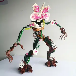 34CM GSBAN MOC Creative Building Blocks Set, Strange Chomper Orchid Monster Model 419 Pieces, DIY Educational Assembly Bricks Toys for Kids, Interactive STEM Learning Playset, Ideal Holiday Birthday Gift for Boys Girls Children & Building Blocks Fans