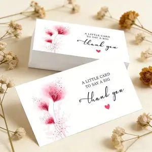 50 Sheets Business Gift Cards, Party Banquet Birthday Anniversary Wedding Table Decorations, Thank You Greeting Cards for Various Occasions, Message Card, Card Design