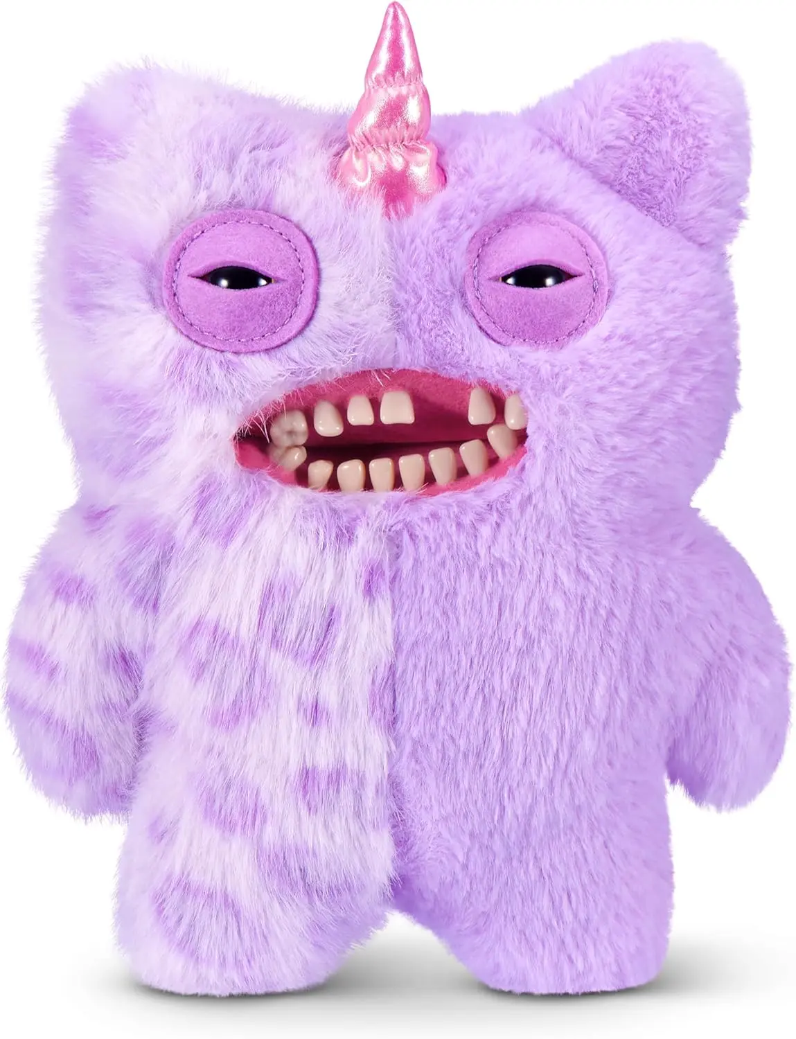 Fuggler Fugglercorns 9 Inch Plush Collectible Toy (Mr Screech) by ZURU Featuring Funny Ugly Monster Unicorn Designs with Glitter Details, Human‑Like Teeth, Crooked Horns