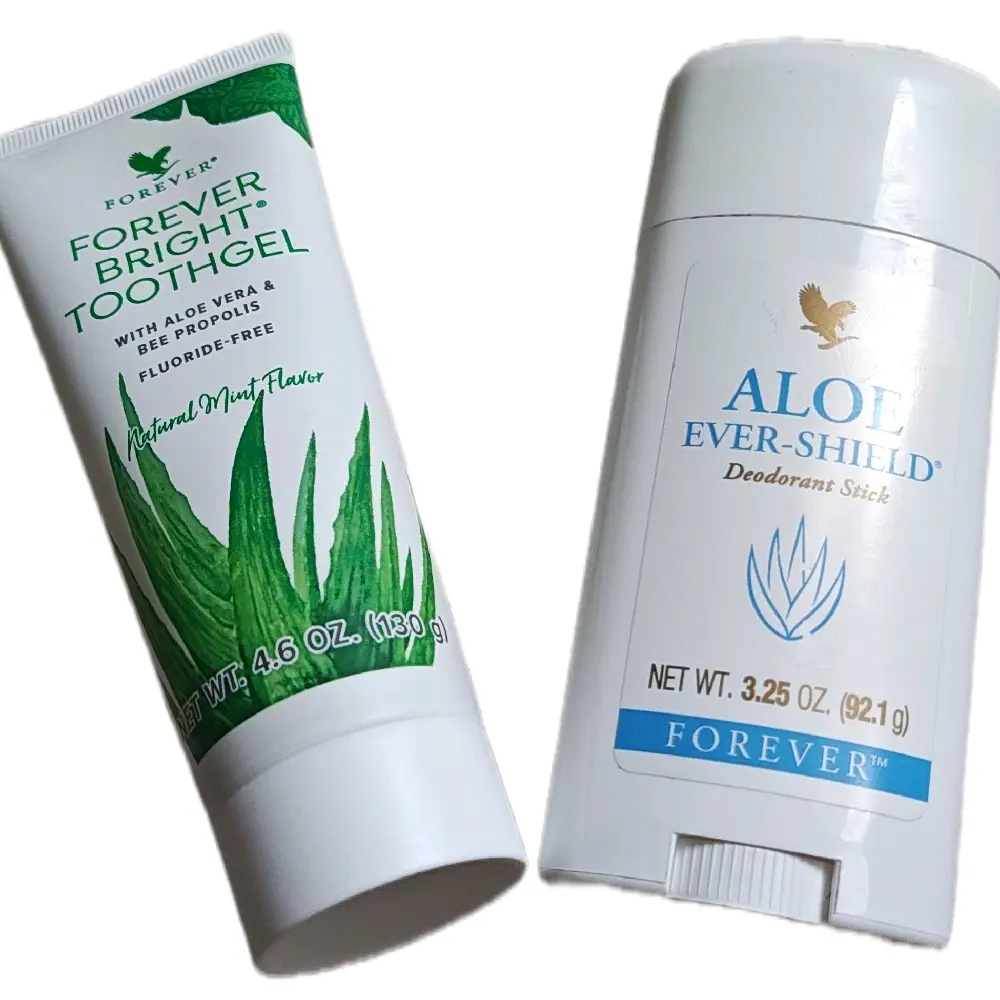 personal care bundle Forever toothgel & forever shield aluminum free deodorant.