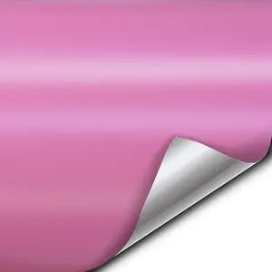 Matte Pink 60 Inches X 1 Foot Car Wrap Vinyl Roll With Air Release 3mil-8