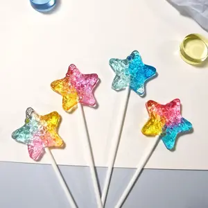 Magical Rainbow Star Crystal Lollipops – Premium Sugar-Free Treat