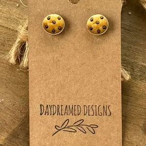 ItsMamaCookie Wood Cookie Emojo Studs