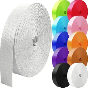 Nylon Webbing 1 inch 1.5 inch 2 inch Webbing Nylon Strap Backpack Straps Belt, 10 25 50 3.3 Yards Webbing