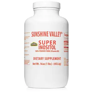 Sunshine Valley Super Inositol 100% Powder Form Vitamin B8 Dietary Supplement 16 Ounces for PCOS Fertility & Hormonal Balance Natural Non-GMO Healthcare Edible Fitness