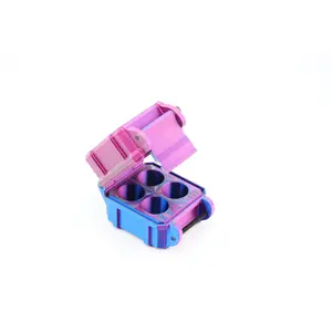 4-Slot 3 ml Vial Case | Compact Organizer | Organizer for GLP-1, Peptides, Research