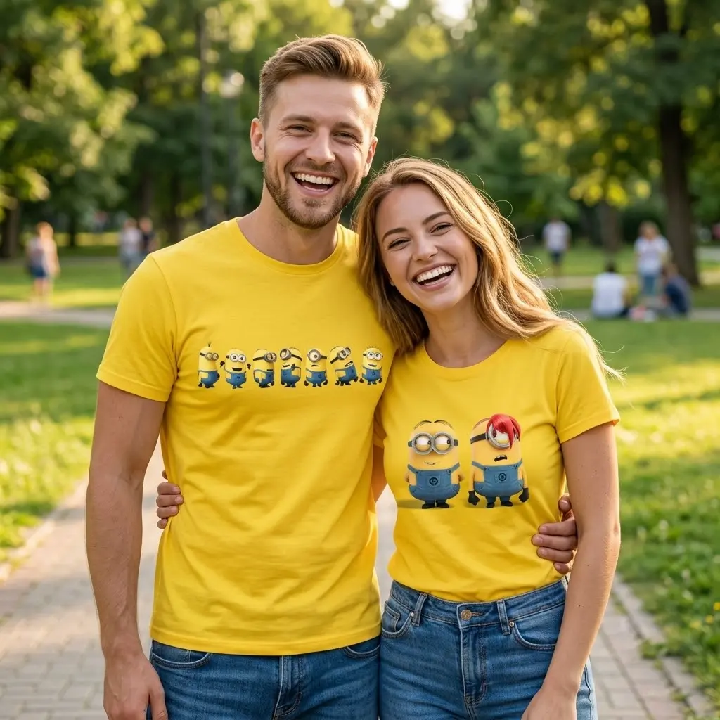[FREESHIP] Minions Cartoon T-shirt, Funny Movie Character Tee, Cartoon Shirt, Y2K Streetwear T-Shirt, Unisex Crew Neck, Casual Unisex T-Shirt, Soft Comfortable Short Sleeve, Unisex Adult