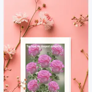 15 Sympathy Cards for the Loss of Your Baby Girl with Deepest Empathy and Floral Design 1 Cards 5x7 Inches Comforting Floral Messages