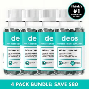 Deos Body Deodorizer - 30 Capsules Natural Effective Deodorant Supplement for Fresh Underarms & Private Area with Natural ingredients
