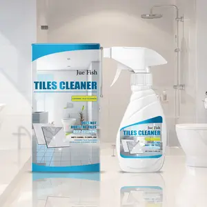 3-in-1 Household Tile & Grout Cleaner Spray, New Formula – Removes Hard Water Stains, Mold – For Bathroom Shower, Kitchen Backsplash