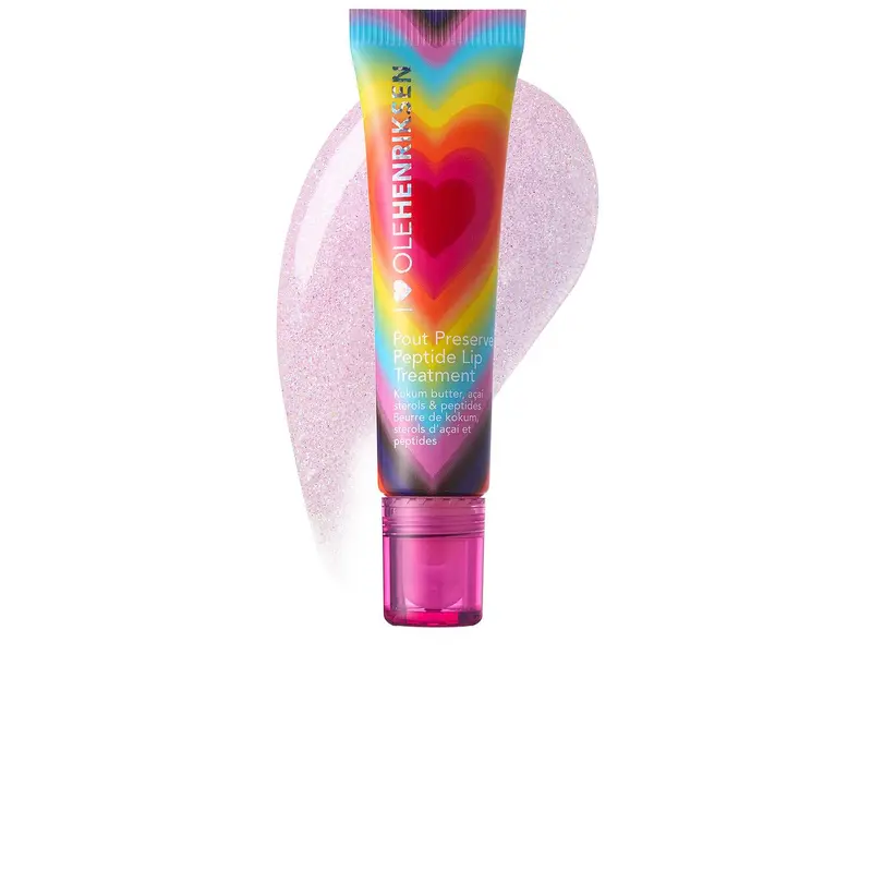 OLEHENRIKSEN Limited Edition Pout Preserve Peptide Lip Treatment - 12ml (0.4 oz) Pride Rainbow, Vegan Daily Use Lip Care with Cloudberry Oil for Hydrating, Smooth, Glossy Moisture Restoration