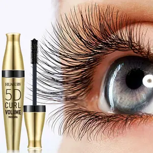 Huasurv 5D Volumizing Eyelash Mascara, Natural Long-Lasting Lash Curling, Lightweight Smudge-Proof Formula, No Clumping, Durable Makeup