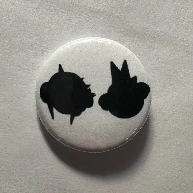 Emergency intercom merch 1.25 inch Pin Button Badge - podcast Enya and drew LET THE DOGS WEAR WIGS pinback buttons pins