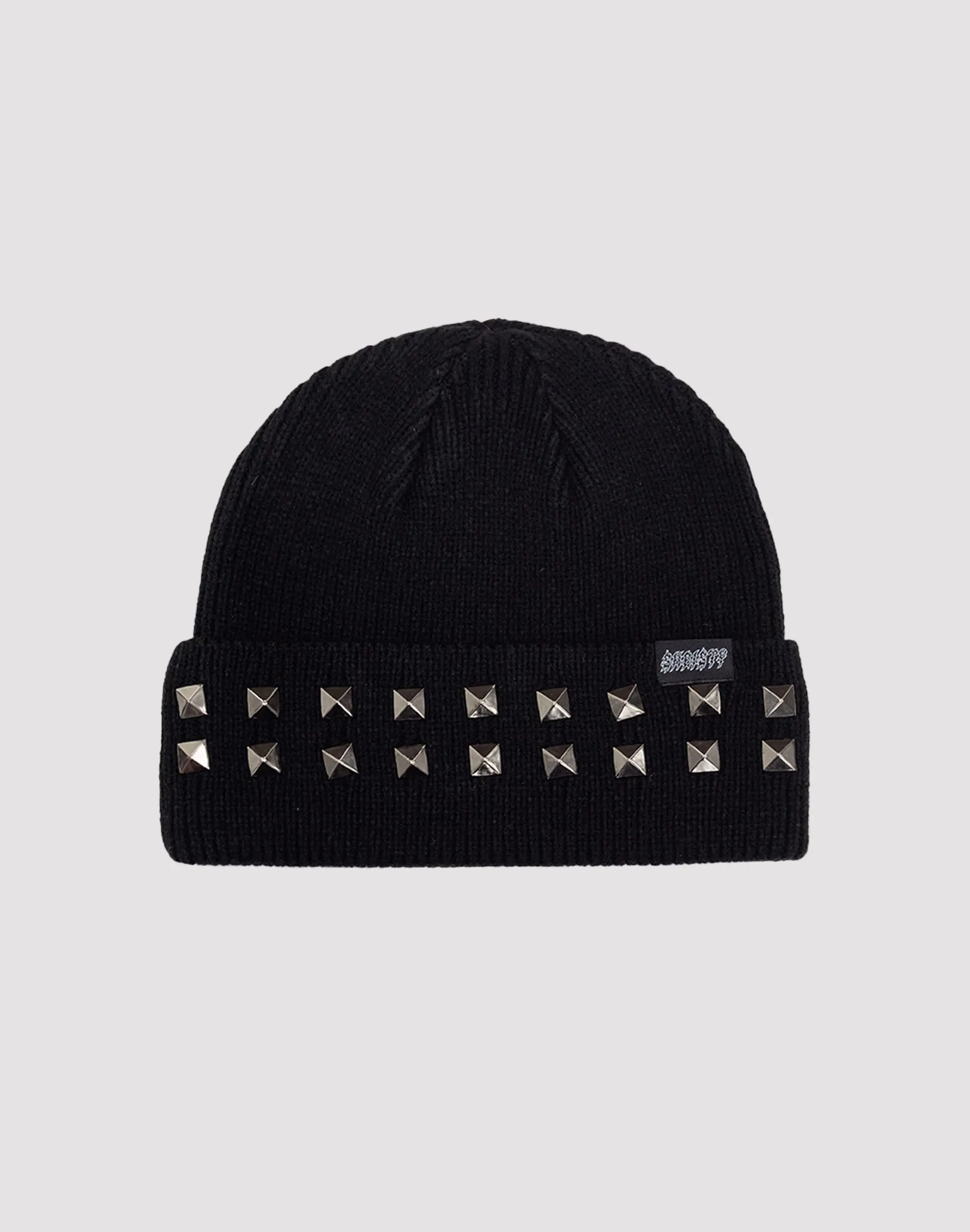 Womens Sheisty Studded Cuff Beanie