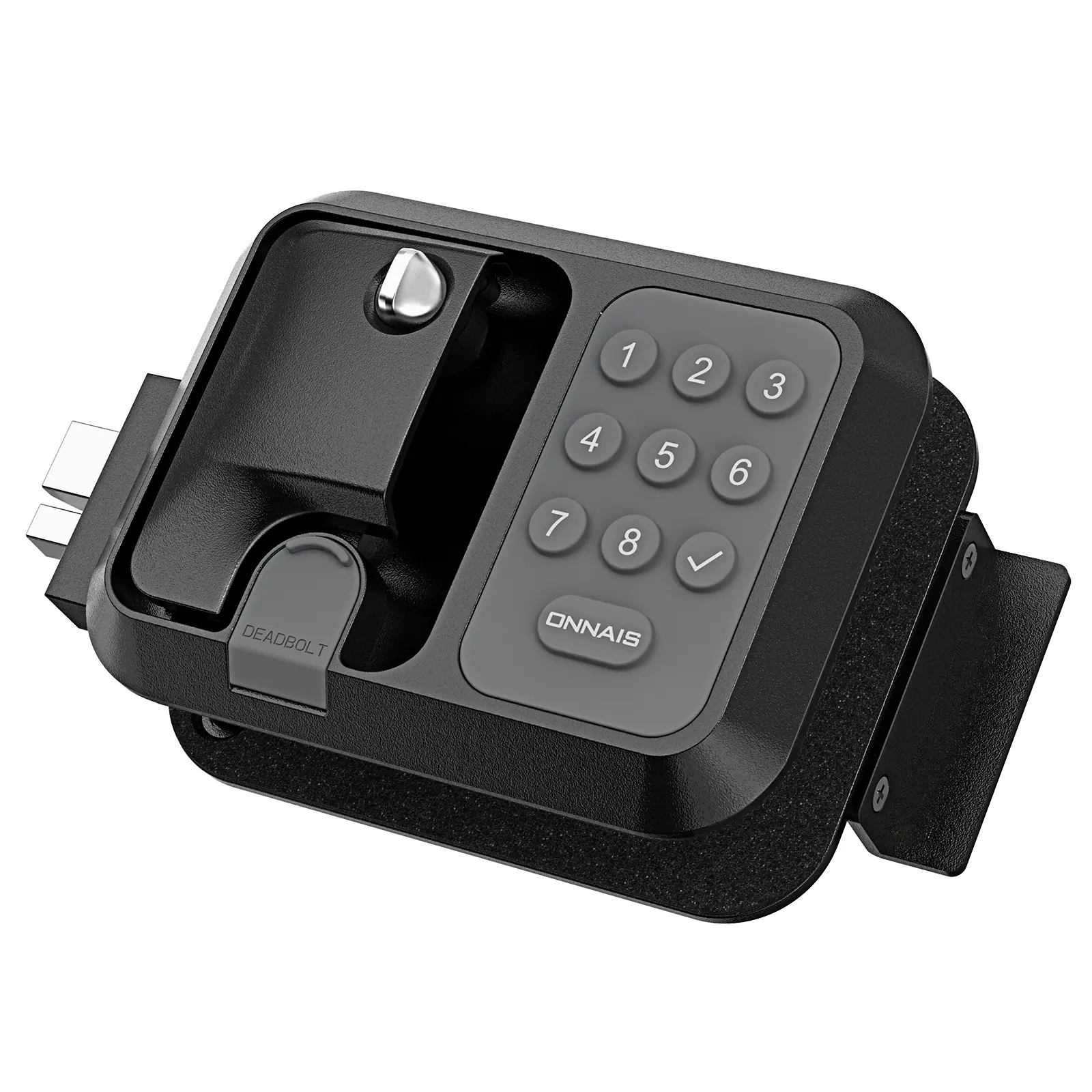 Full Metal RV Keyless Entry Door Lock System - Security Lock with Password, Remote, Versatile Latch for Trailer, Camper Door Replacement